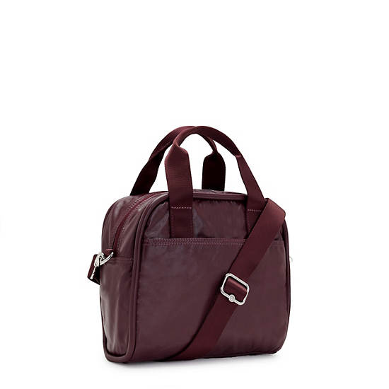 Bolsa De Hombro Kipling Hadya Metallic Vino | MX 1415DF